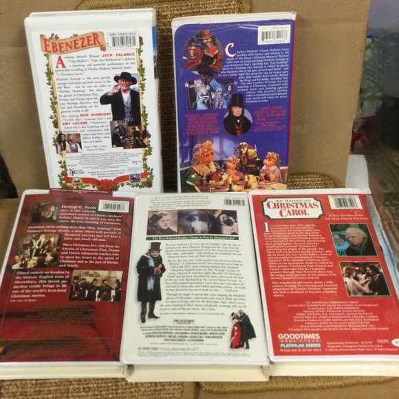 🎄 SALE Lot of 5 Dickens A Christmas Carol VHS Tapes Movies - Picture 2 of 7